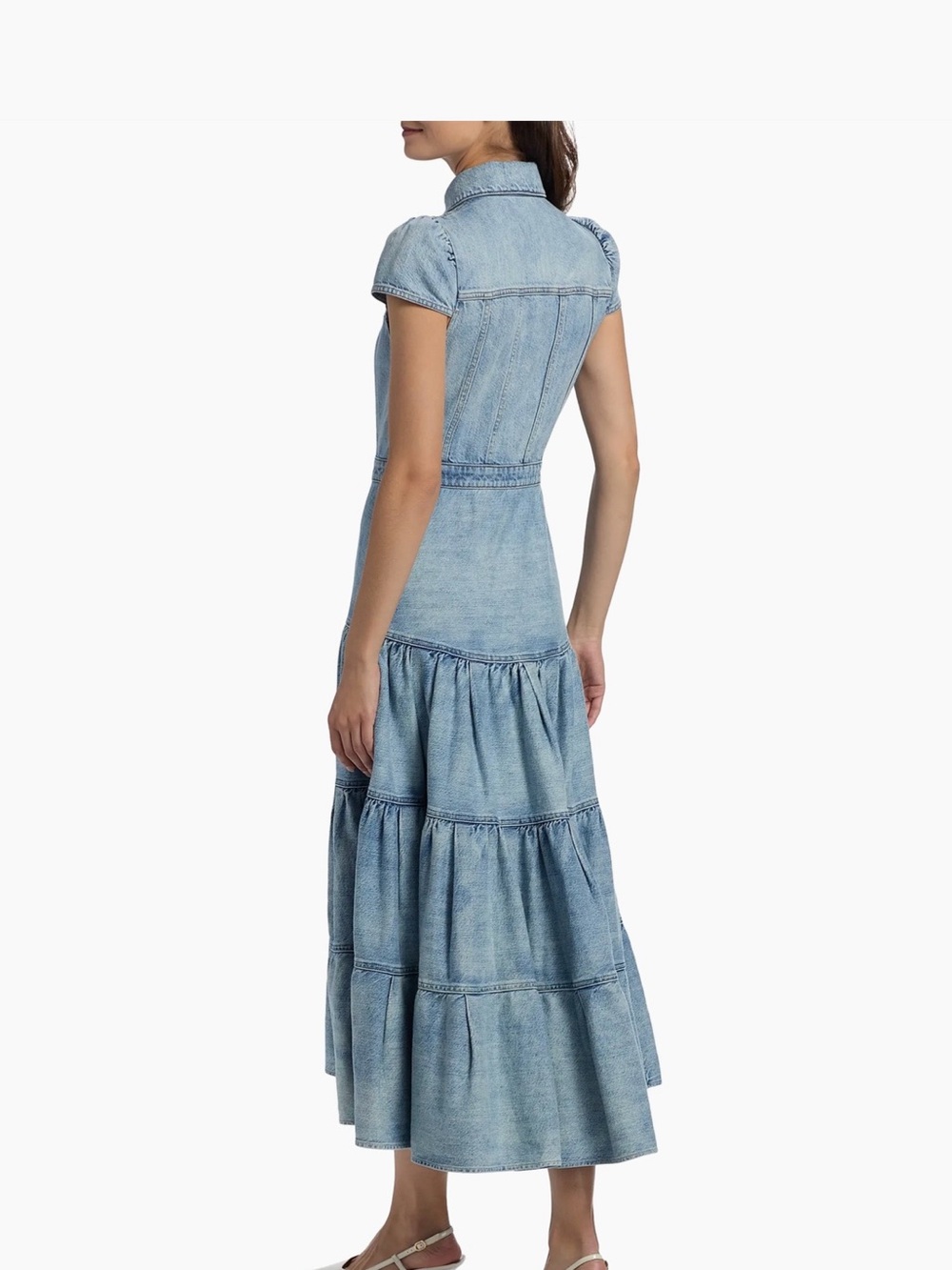 ALICE + OLIVIA

Patsy Denim Fit & Flare Midi-Shirtdress size 12 NWT - Picture 4 of 8